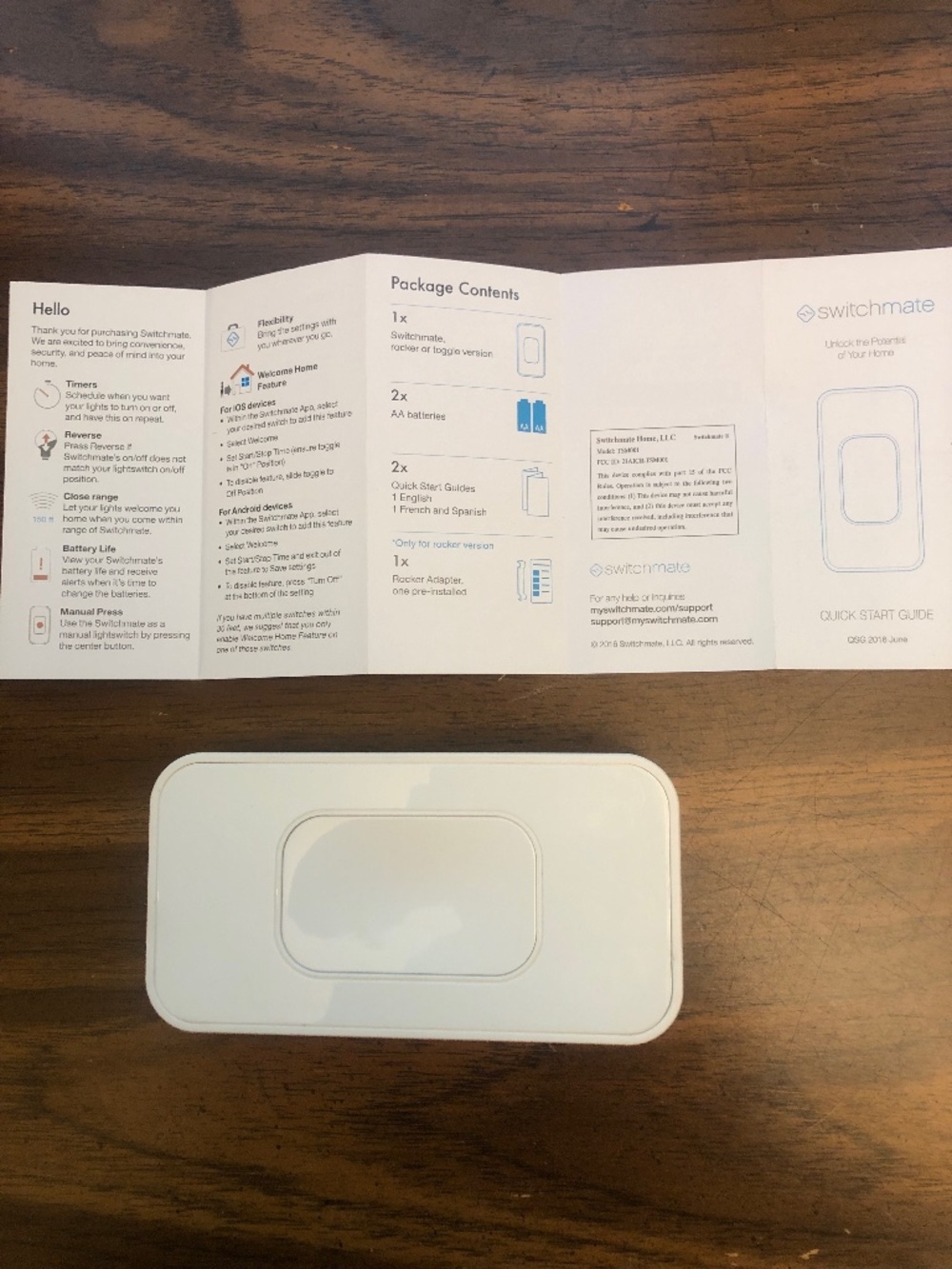 Bluetooth Lighting switch (model TSM001W)